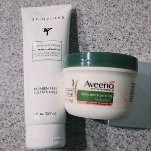 skinvolve body karate cream + aveeno
